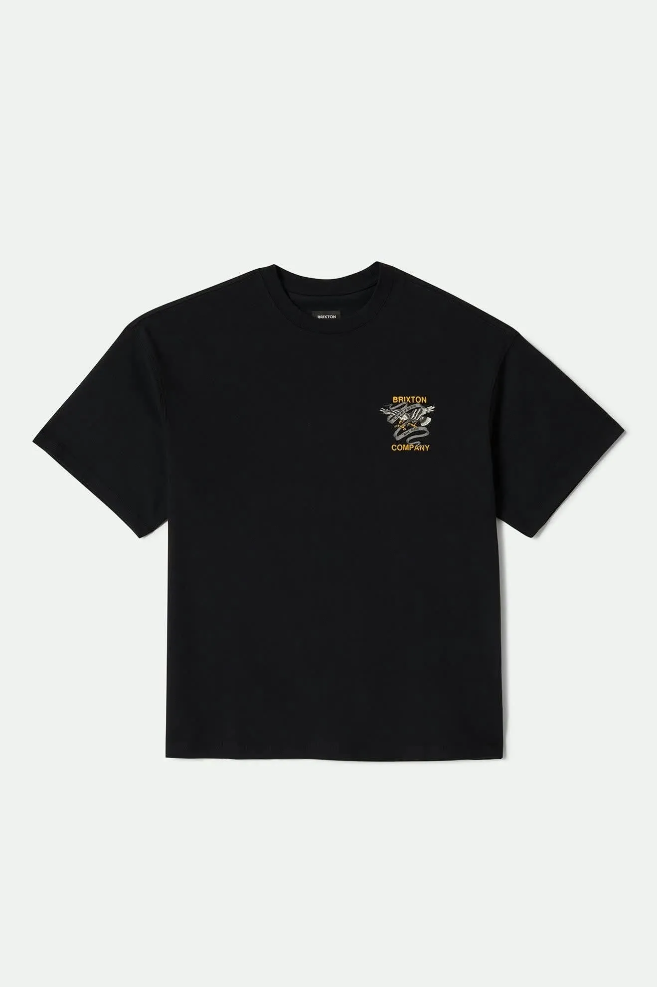 Brixton Live Free Heavyweight Relaxed T-Shirt - Black Classic Wash sold by Sun Diego Boardshops product image thumbnail 2