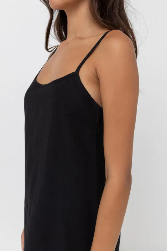 Rhythm Classic Slip Dress - Black sold by Sun Diego Boardshops