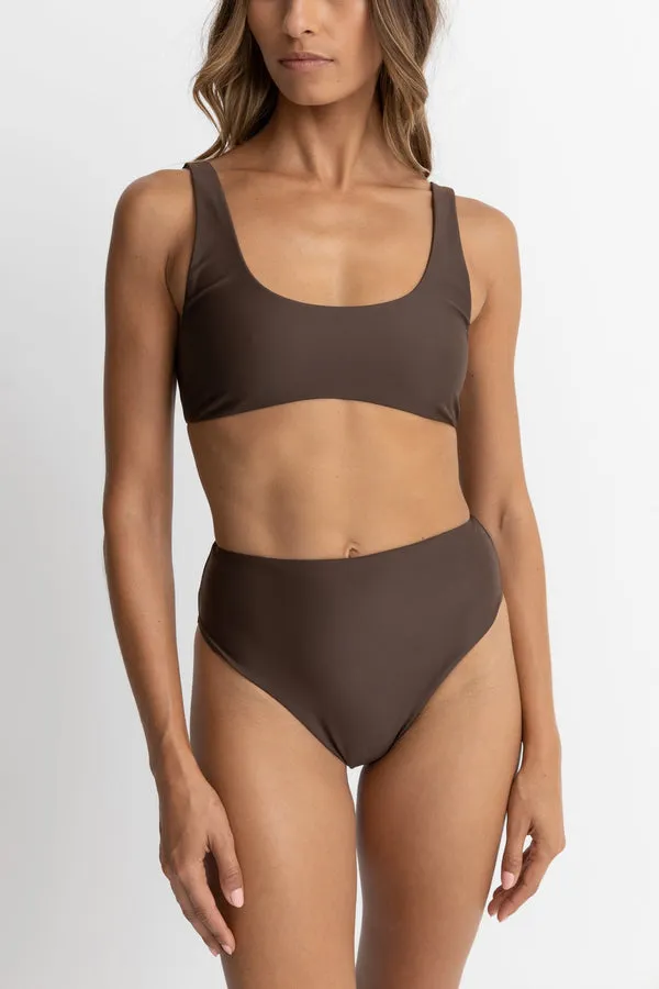 Rhythm Classic Crop Top - Chocolate sold by Sun Diego Boardshops product image thumbnail 3