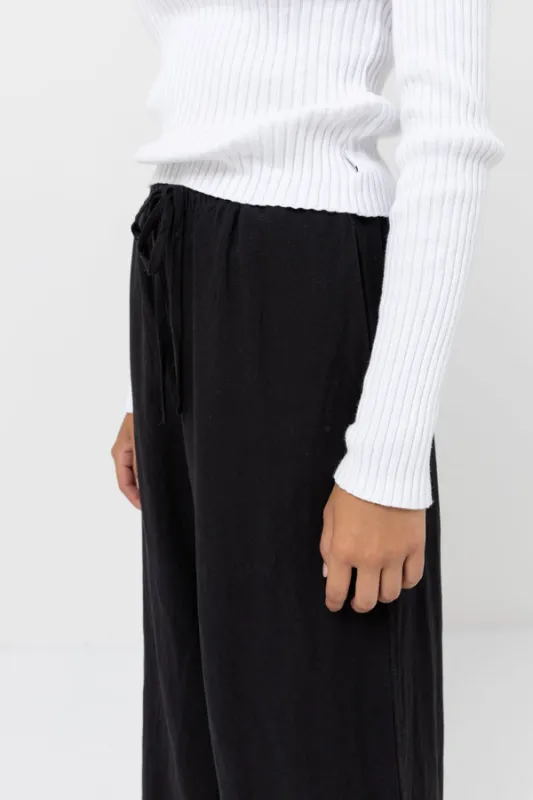 Rhythm Classic Drawstring Pant - Black sold by Sun Diego Boardshops