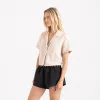 Roark Camp Short Sleeve Button Up Shirt - Eggshell sold by Sun Diego Boardshops