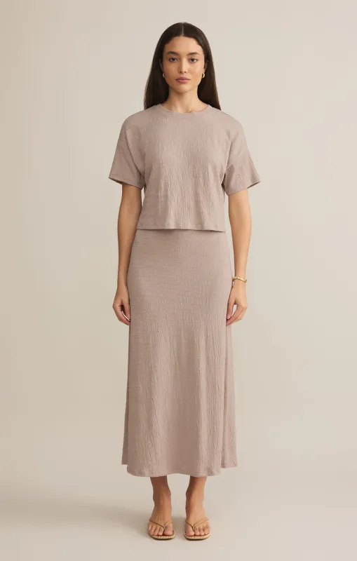 Z-Supply Sway Textured Slub Cropped Tee - Parchment sold by Sun Diego Boardshops