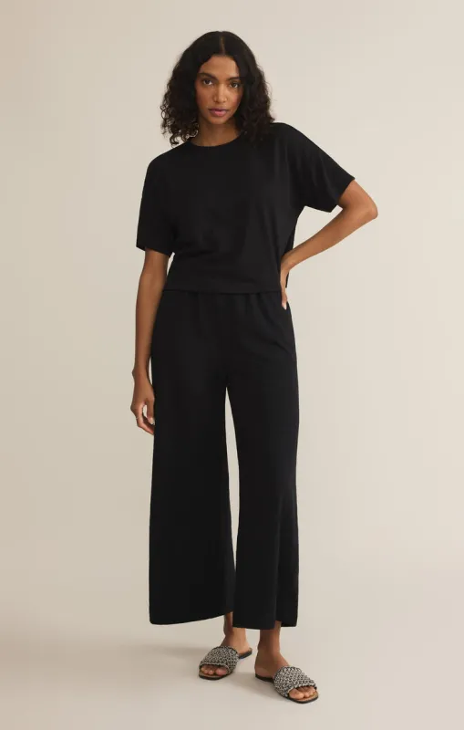 Z-Supply Sway Textured Slub Cropped Tee - Black sold by Sun Diego Boardshops
