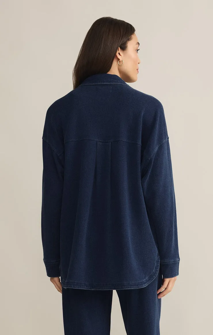 Z-Supply All Day Knit Denim Jacket - Indigo sold by Sun Diego Boardshops product image thumbnail 2