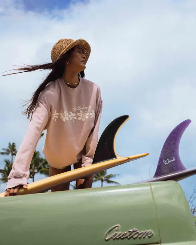 Billabong Ride In Crew Sweatshirt - Haze sold by Sun Diego Boardshops