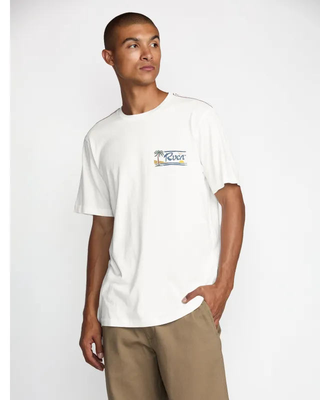 RVCA Exotica Short Sleeve Tee - Antique White sold by Sun Diego Boardshops
