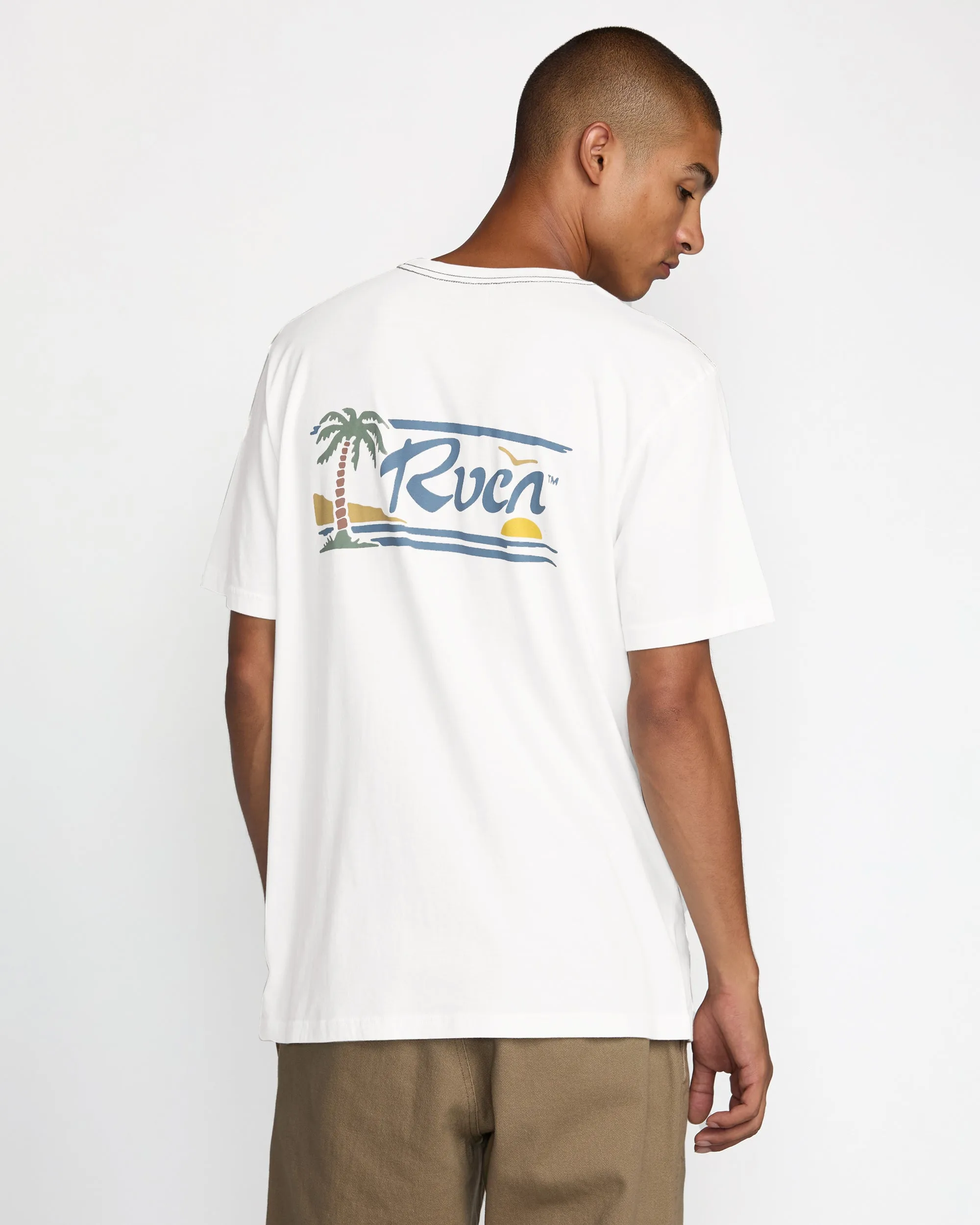 RVCA Exotica Short Sleeve Tee - Antique White sold by Sun Diego Boardshops product image thumbnail 2