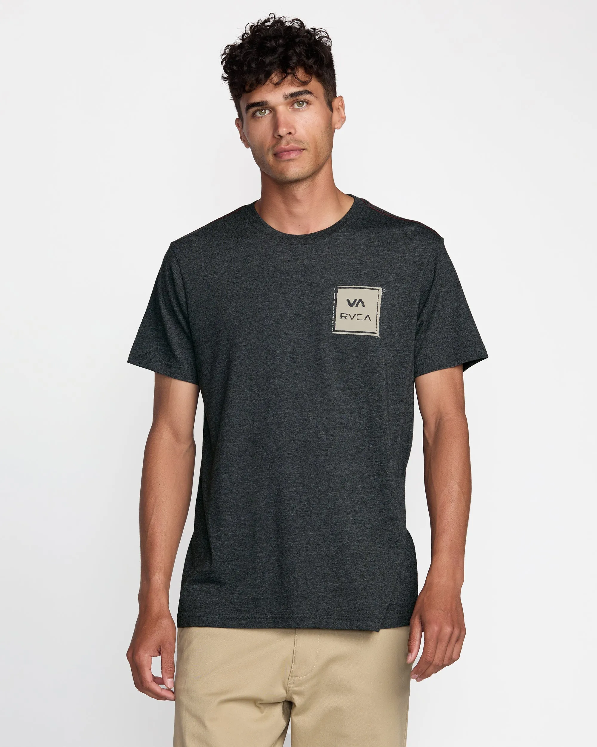 RVCA Va All The Way Short Sleeve Tee - Black sold by Sun Diego Boardshops