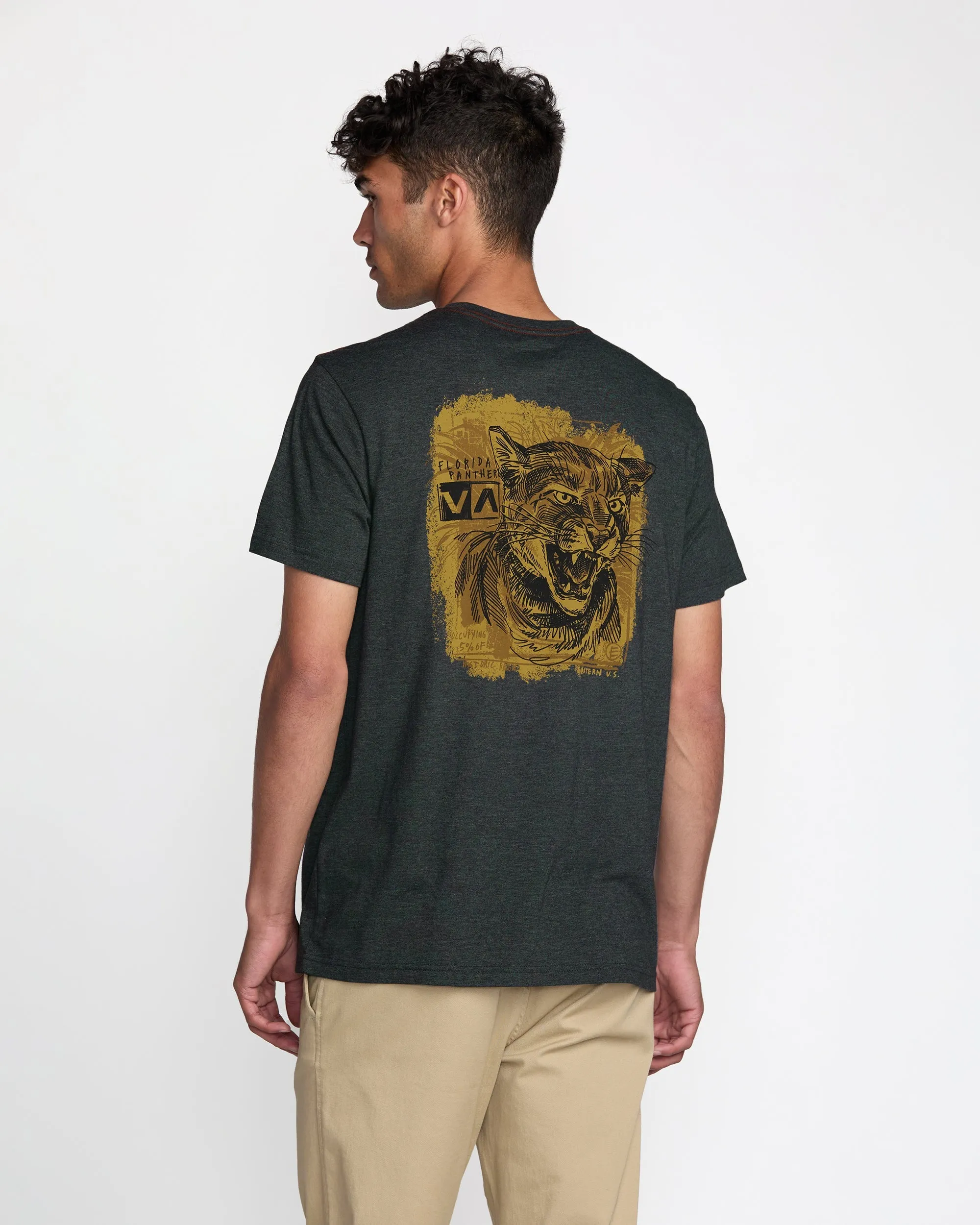 RVCA Horton Panther Short Sleeve Tee - Black sold by Sun Diego Boardshops product image thumbnail 2