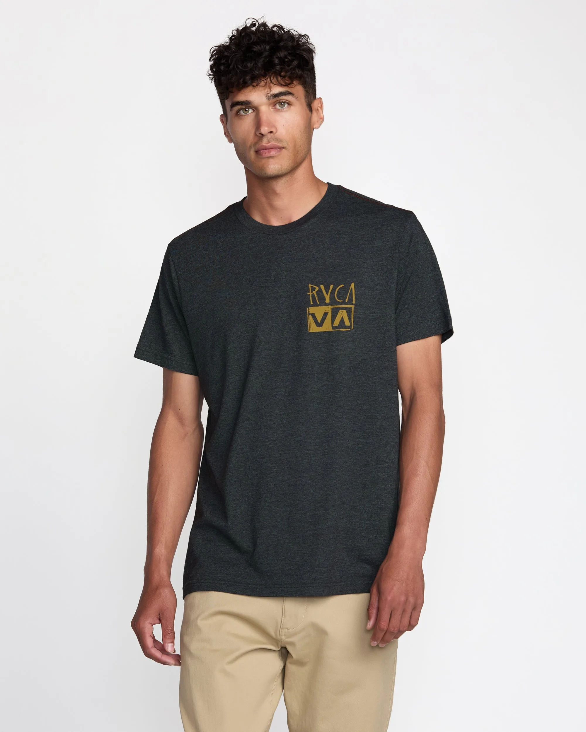 RVCA Horton Panther Short Sleeve Tee - Black sold by Sun Diego Boardshops