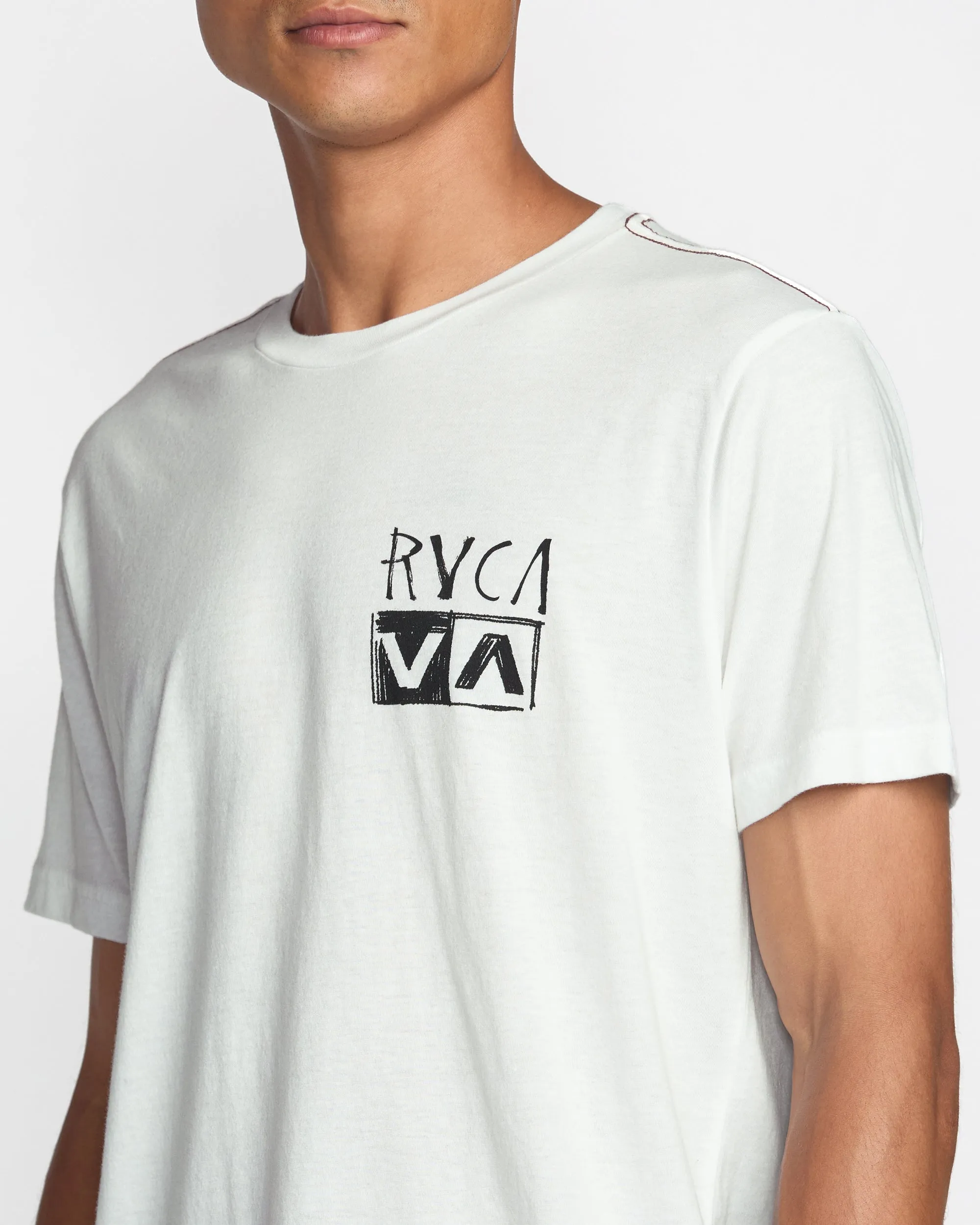 RVCA Horton Panther Short Sleeve Tee - Antique White sold by Sun Diego Boardshops product image thumbnail 2