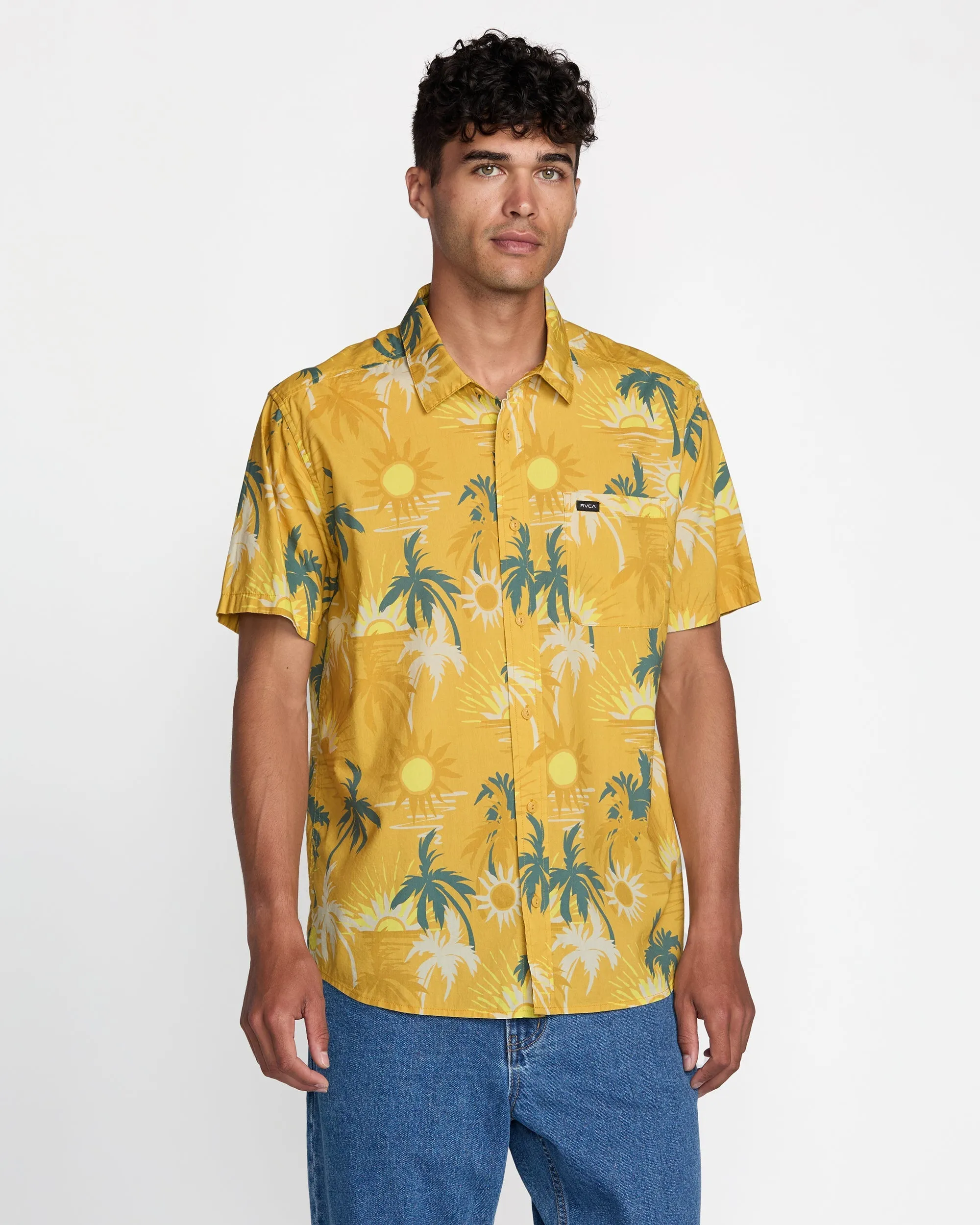RVCA Exotica Ii Short Sleeve Shirt - Natural sold by Sun Diego Boardshops