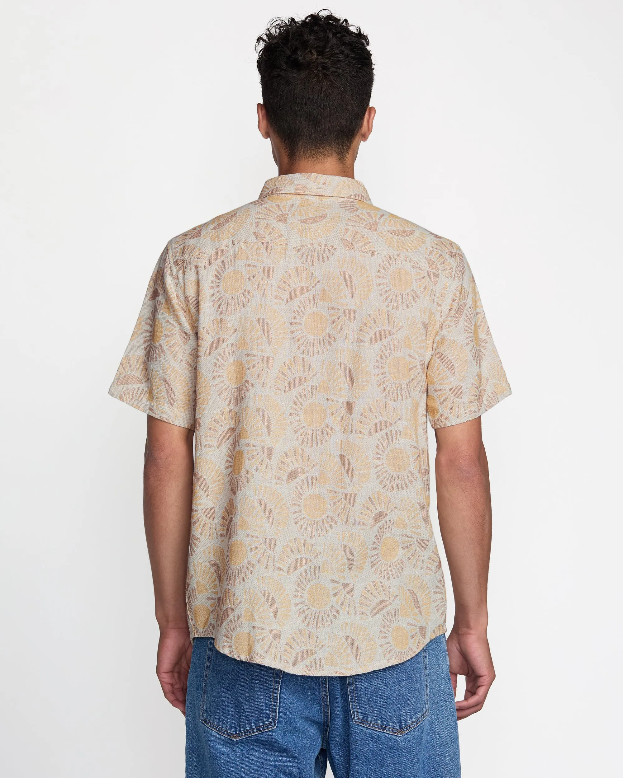 RVCA Jacobs Archive Print Short Sleeve Shirt - Blue Haze sold by Sun Diego Boardshops product image thumbnail 2