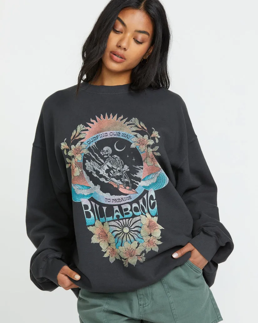 Billabong Ride In Crew Sweatshirt - Black Sands sold by Sun Diego Boardshops