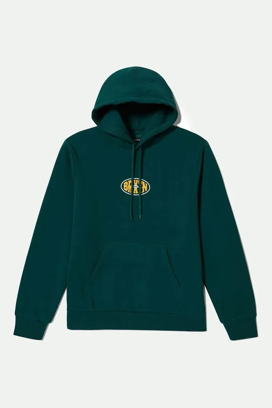 Brixton Largo Hoodie - Deep Emerald sold by Sun Diego Boardshops product image thumbnail 2