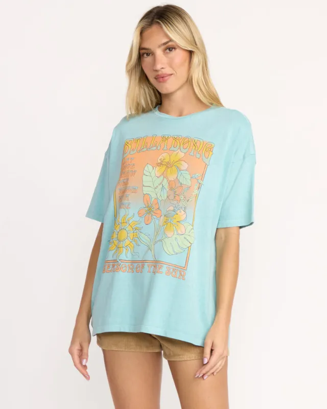 Billabong Daylight Blooms Tee - Misty Blue sold by Sun Diego Boardshops