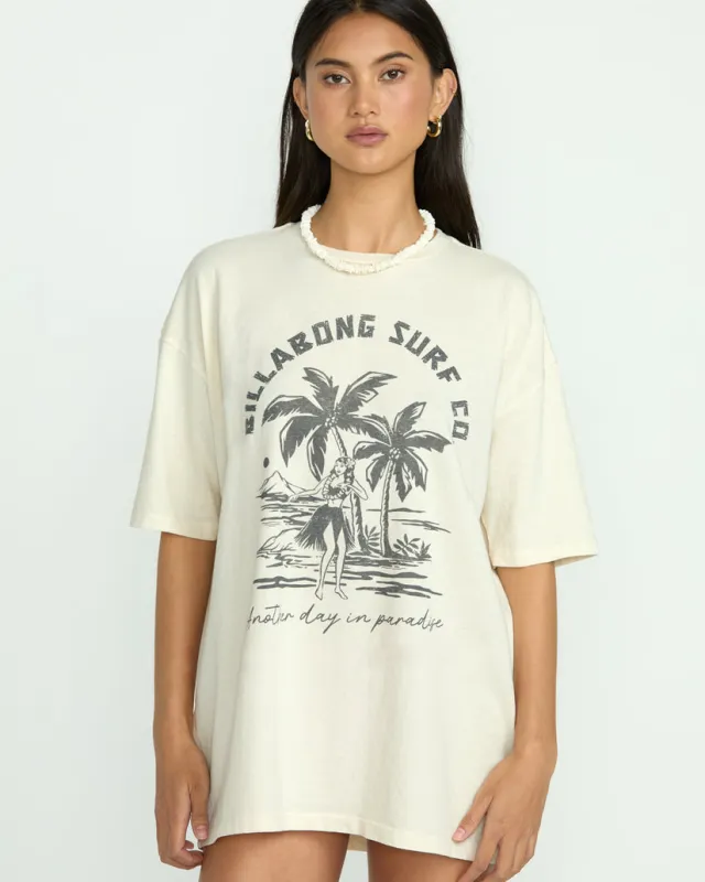 Billabong This Is Tropical Tee - White Cap sold by Sun Diego Boardshops
