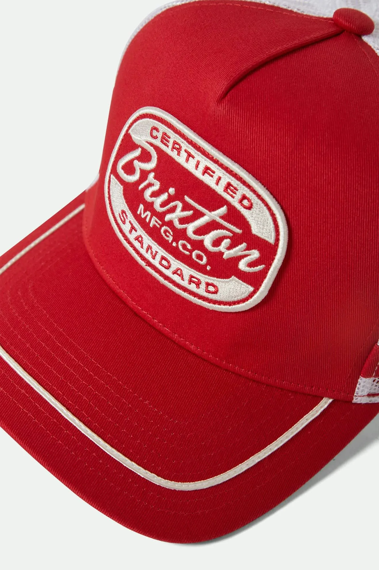 Brixton Copley Netplus Trucker Hat - Red/White sold by Sun Diego Boardshops product image thumbnail 3