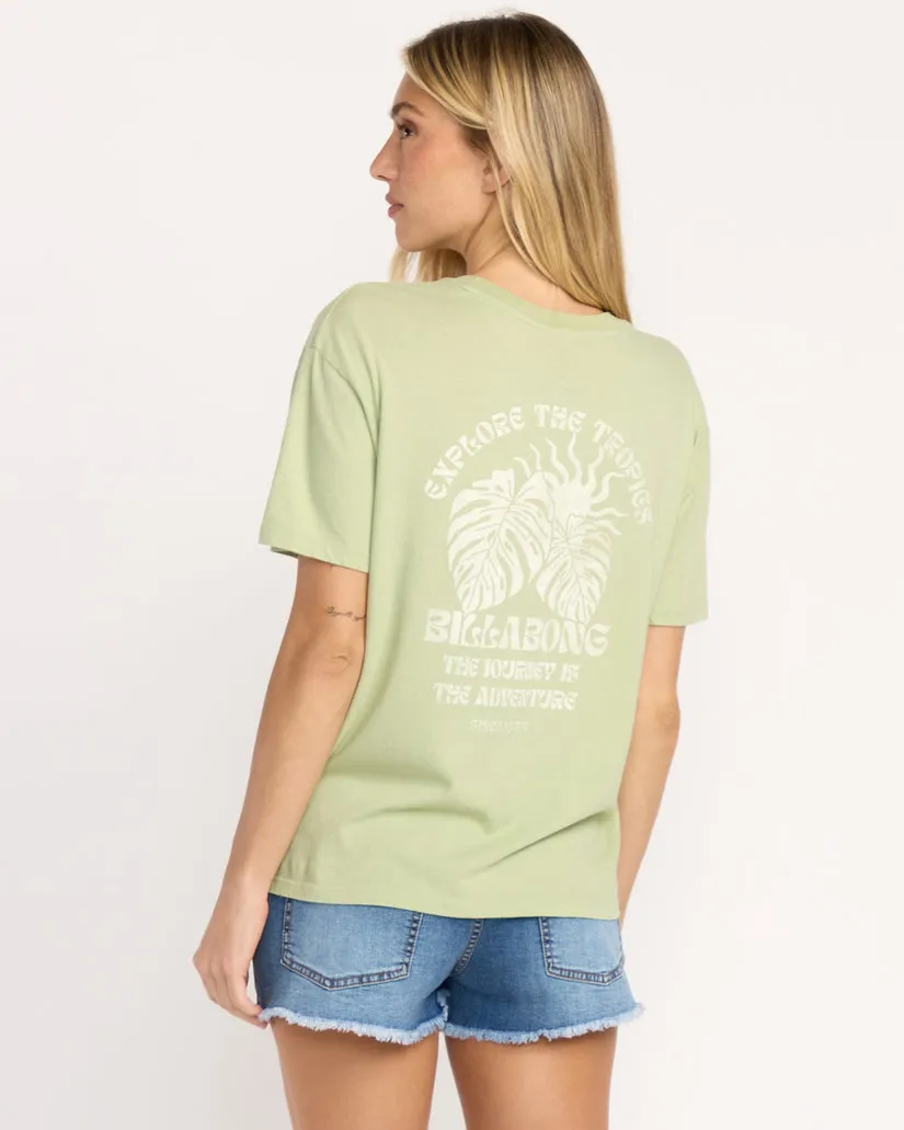 Billabong Paradise Calling Tee - Pistachio Gfm0 sold by Sun Diego Boardshops