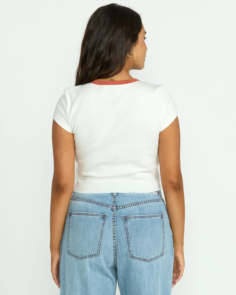 Billabong Electric Feeling Tee - Salt Crystal sold by Sun Diego Boardshops product image thumbnail 2
