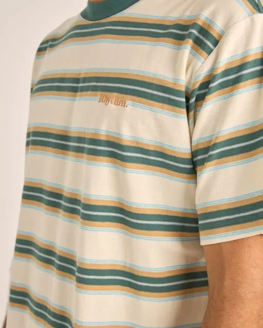 Rhythm Everyday Stripe Short Sleeve T-Shirt - Vintage Green sold by Sun Diego Boardshops product image thumbnail 2
