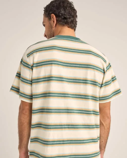 Rhythm Everyday Stripe Short Sleeve T-Shirt - Vintage Green sold by Sun Diego Boardshops product image thumbnail 3