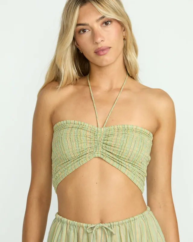 Billabong Summer Sunshine Crop Top - Pistachio Gfm0 sold by Sun Diego Boardshops