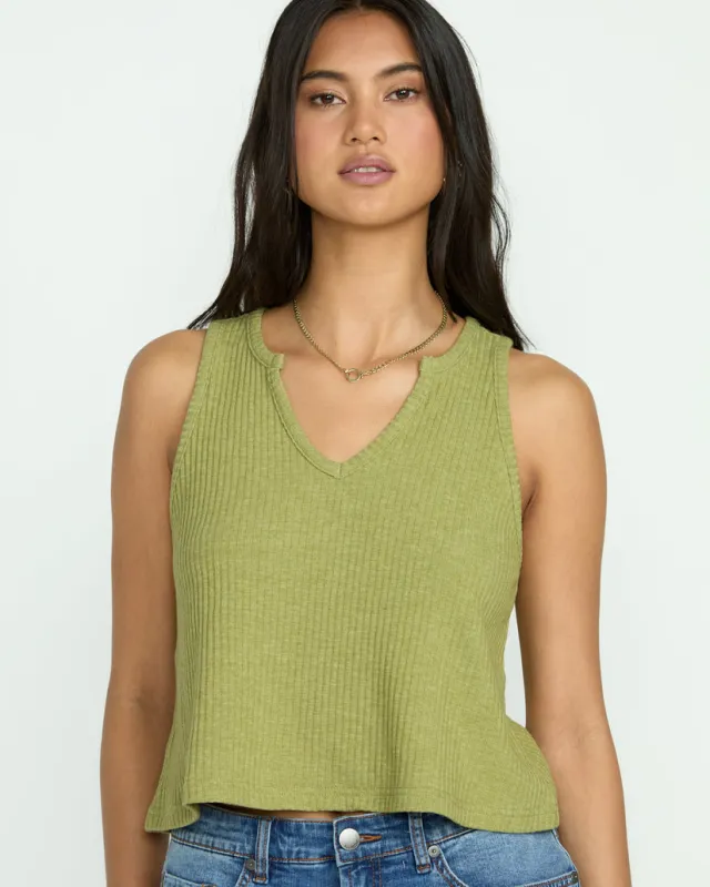 Billabong Aya Sun Knit Tank - Avocado sold by Sun Diego Boardshops
