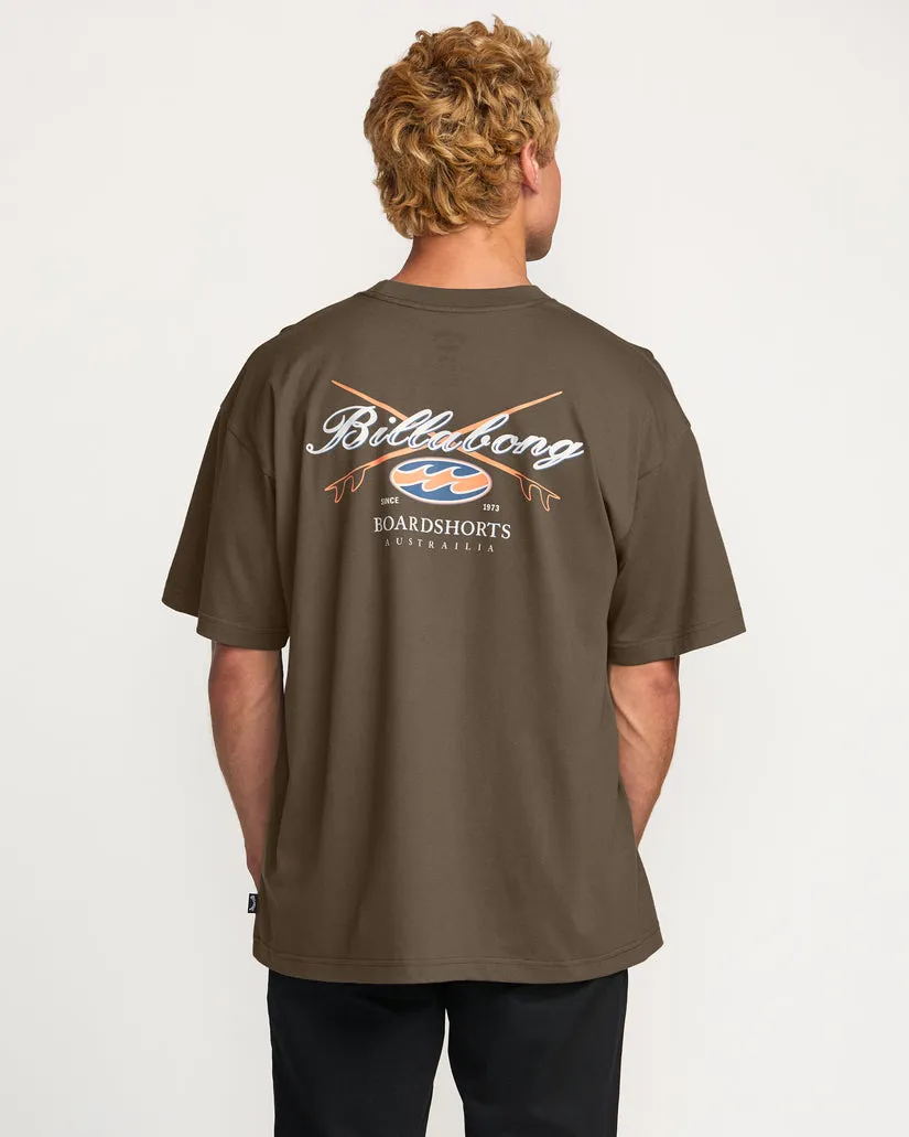 Billabong Crossboards Og Tee - Brown sold by Sun Diego Boardshops product image thumbnail 3