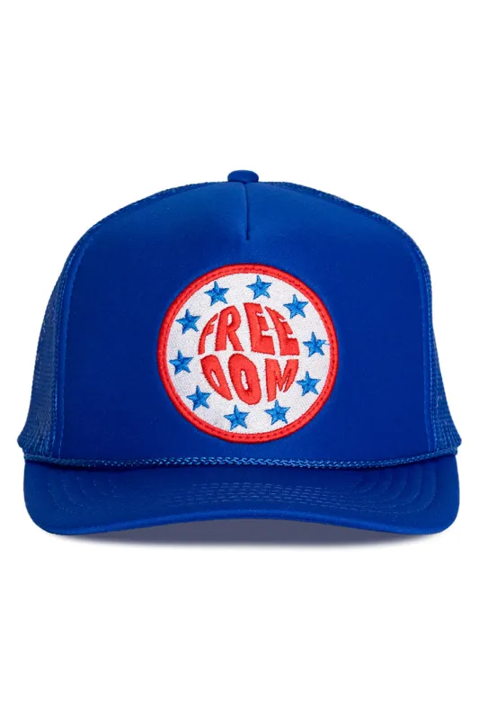 That Friday Feeling Freedom Stars Trucker Hat - Royal Blue sold by Sun Diego Boardshops