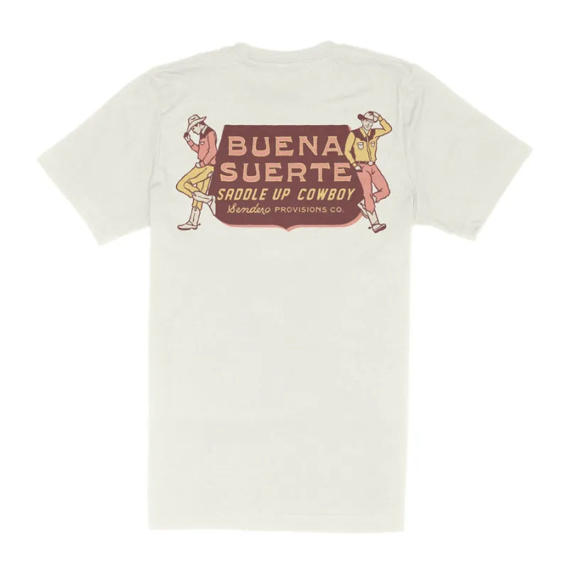 Sendero Buena Suerte T-Shirt - Vintage White made by Sun Diego Boardshops