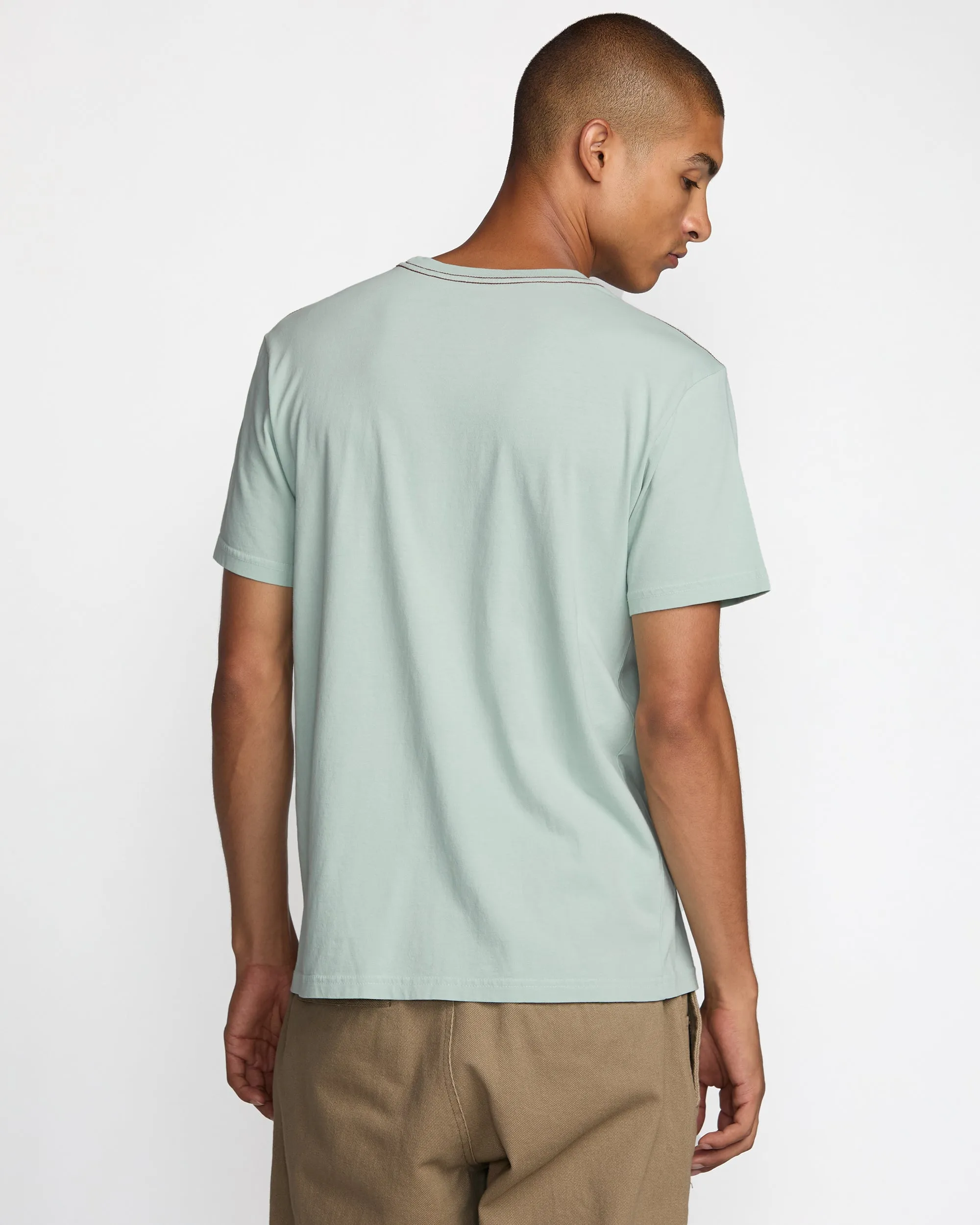RVCA Ptc 2 Pigment Short Sleeve Tee - Blue Haze sold by Sun Diego Boardshops product image thumbnail 2