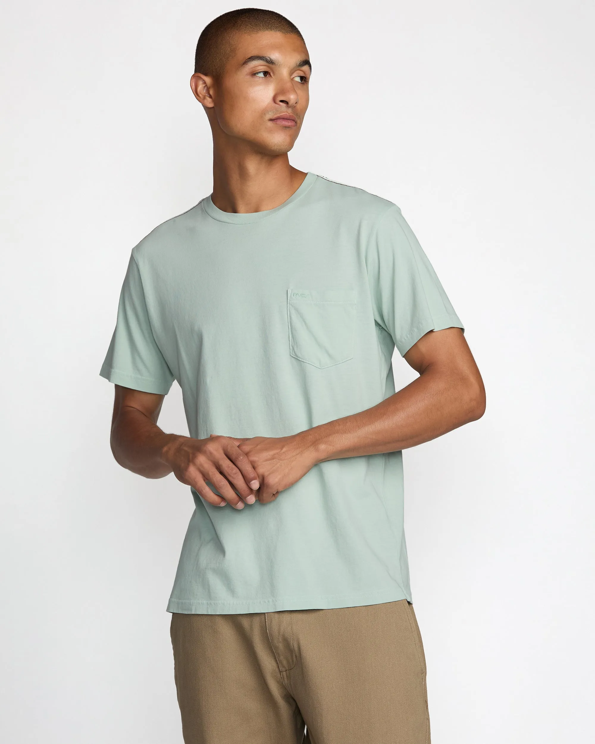 RVCA Ptc 2 Pigment Short Sleeve Tee - Blue Haze sold by Sun Diego Boardshops