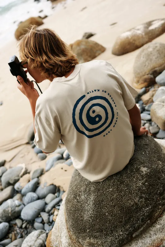 Katin Swirl Relaxed Tee - Pelican Pigment Dye sold by Sun Diego Boardshops