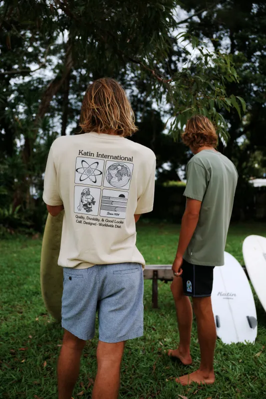 Katin Forecast Relaxed Tee - Pelican Pigment Dye sold by Sun Diego Boardshops