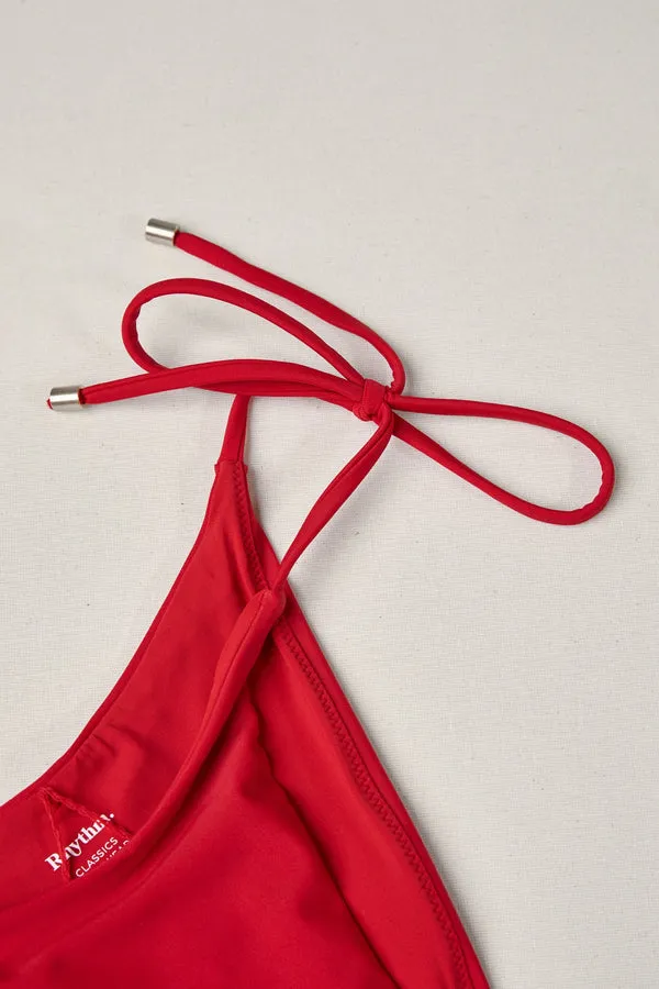 Rhythm Classic Tie Side Cut Bottoms - Cherry sold by Sun Diego Boardshops product image thumbnail 3