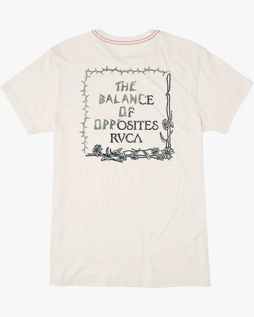 Rvca Sharp Split Short Sleeve T-Shirt - Antique White sold by Sun Diego Boardshops product image thumbnail 2