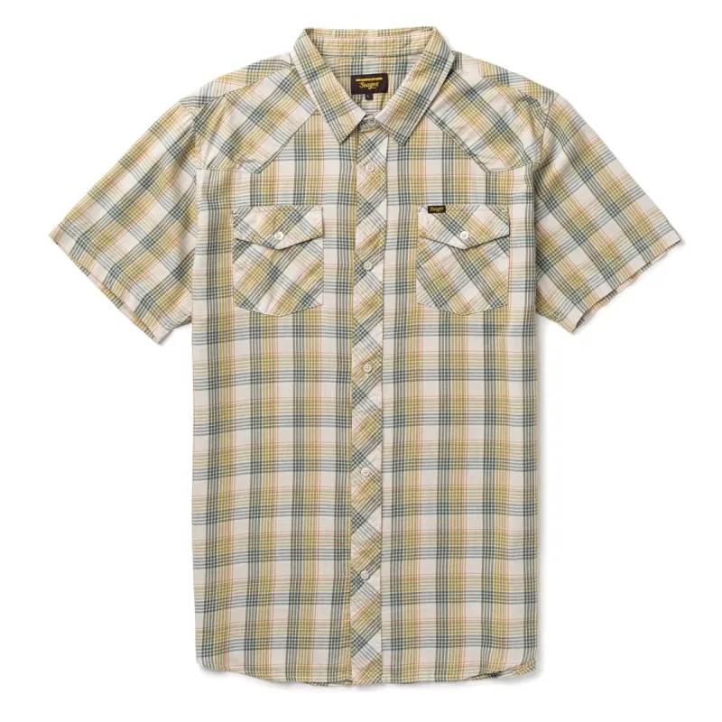 Seager Amarillo Short Sleeve Shirt - Olive made by Sun Diego Boardshops