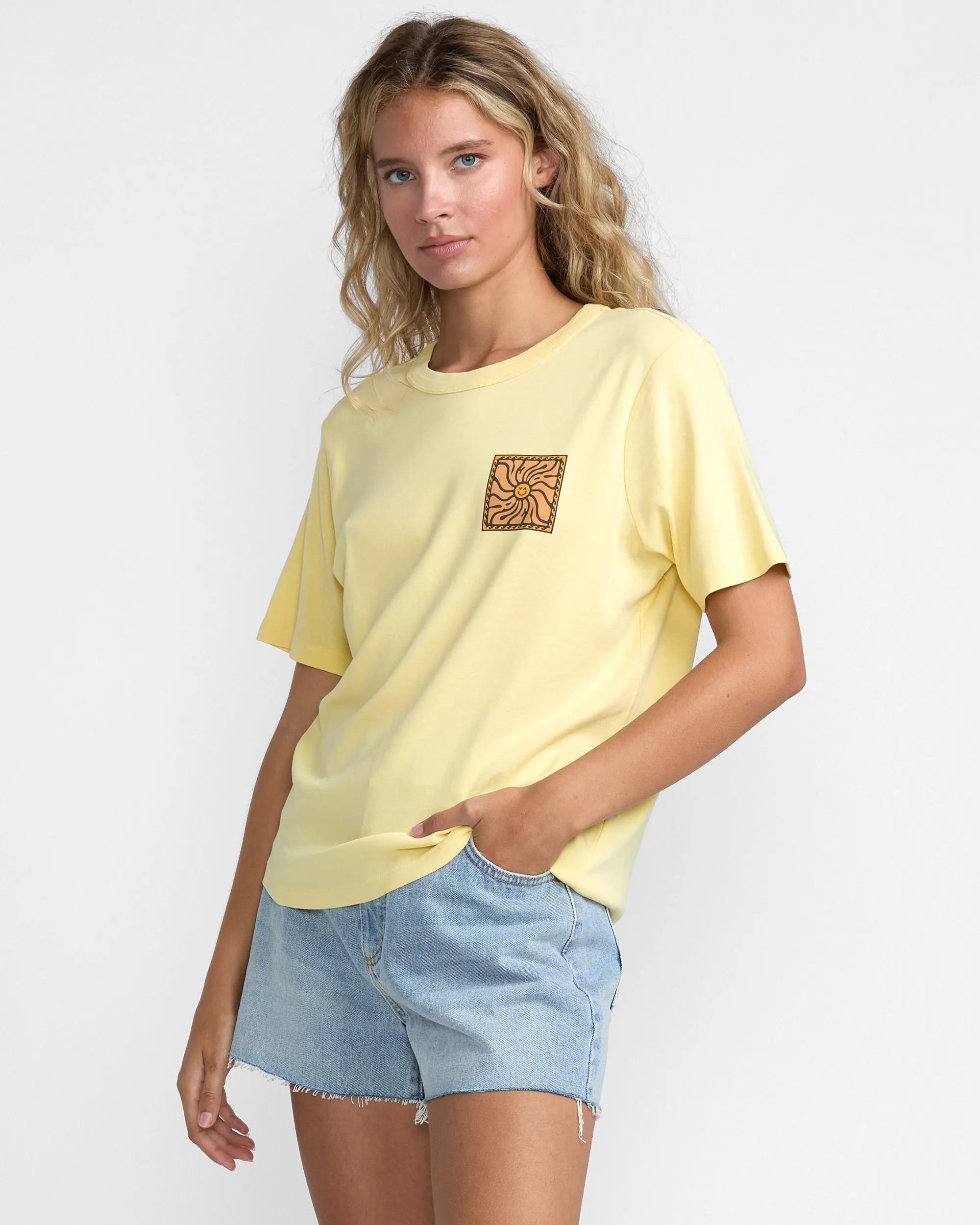 RVCA Daily Tee - Sunrise sold by Sun Diego Boardshops product image thumbnail 3