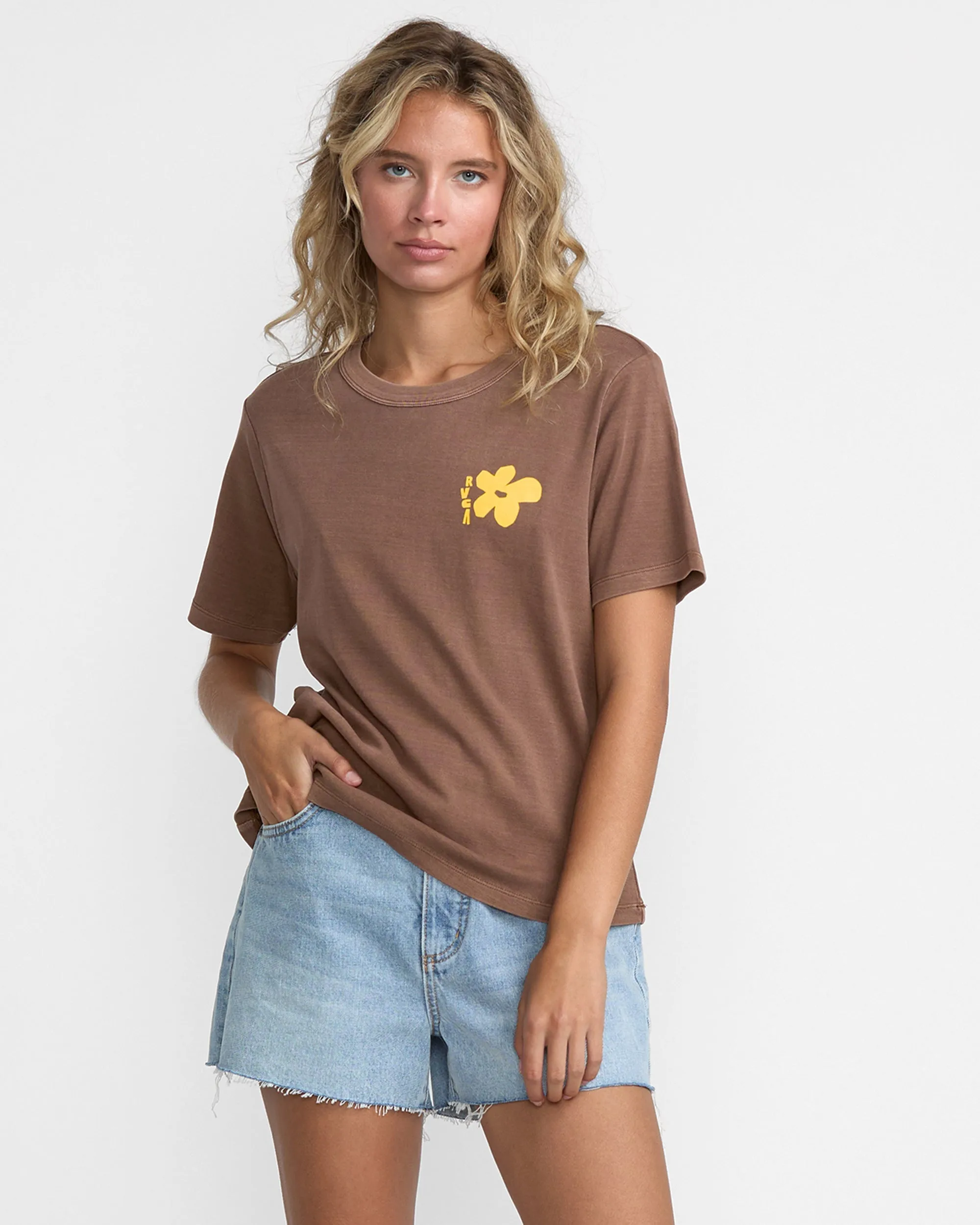 RVCA Daily Tee - Coffee Bean sold by Sun Diego Boardshops