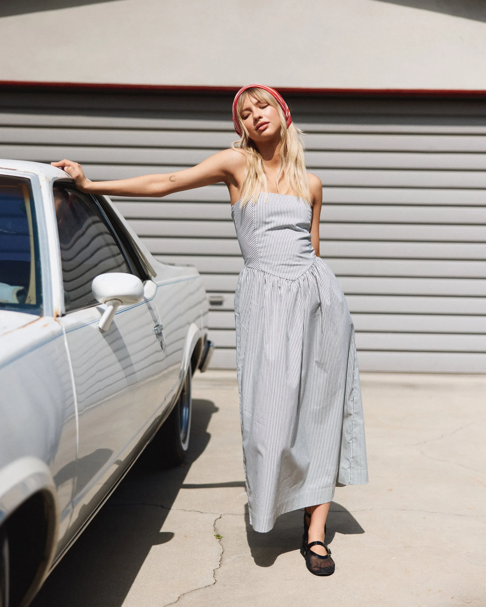 RVCA Florence Drop Waist Midi Dress - Pirate Black sold by Sun Diego Boardshops product image thumbnail 3