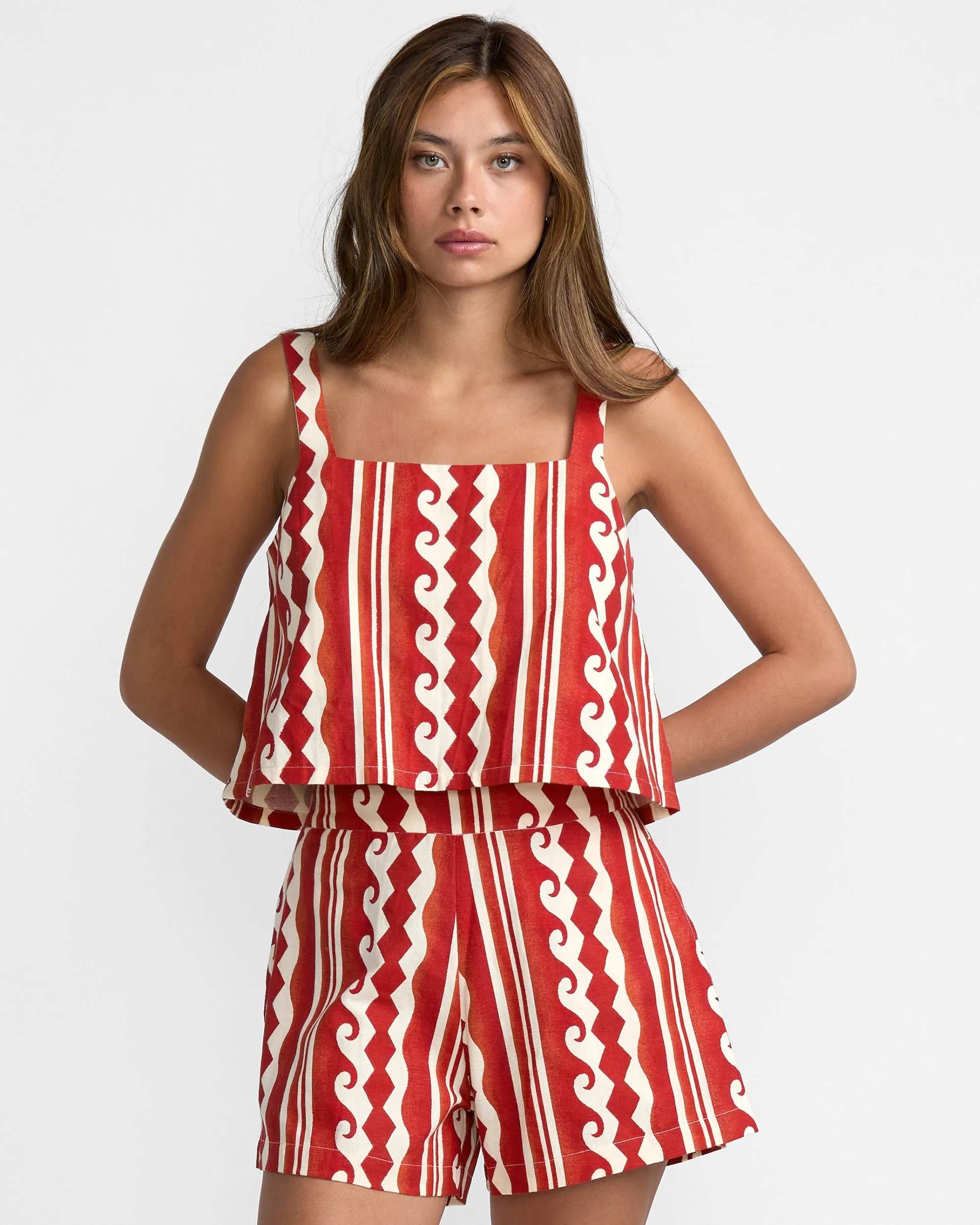 RVCA Baker Top - Pepper Red sold by Sun Diego Boardshops