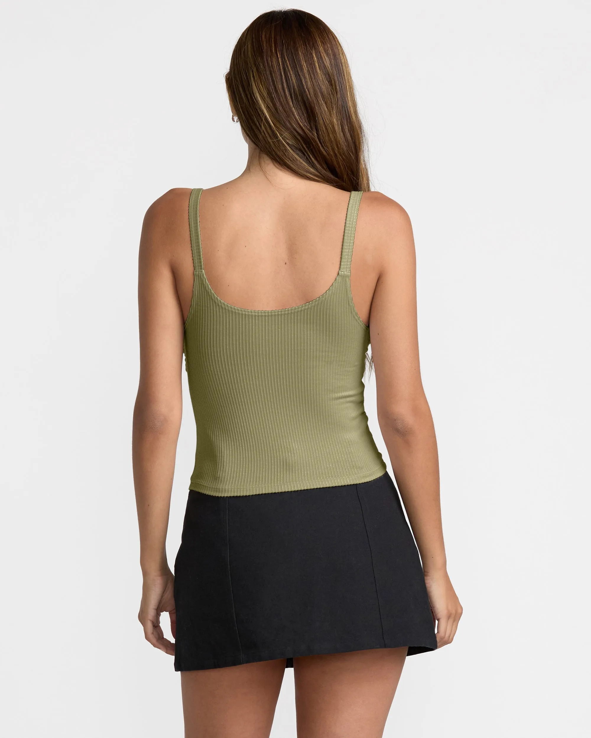 RVCA Slate Twist Tank - Thyme Green sold by Sun Diego Boardshops product image thumbnail 2