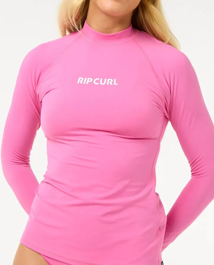 Rip Curl Classic Surf Long Sleeve Uv Rash Guard - 0020 Pink sold by Sun Diego Boardshops product image thumbnail 3