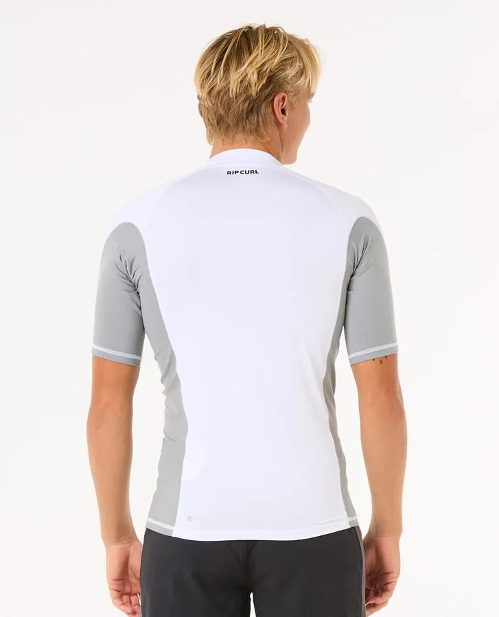 Rip Curl Waves Uv Short Sleeve Rash Guard - 1000 White sold by Sun Diego Boardshops product image thumbnail 2