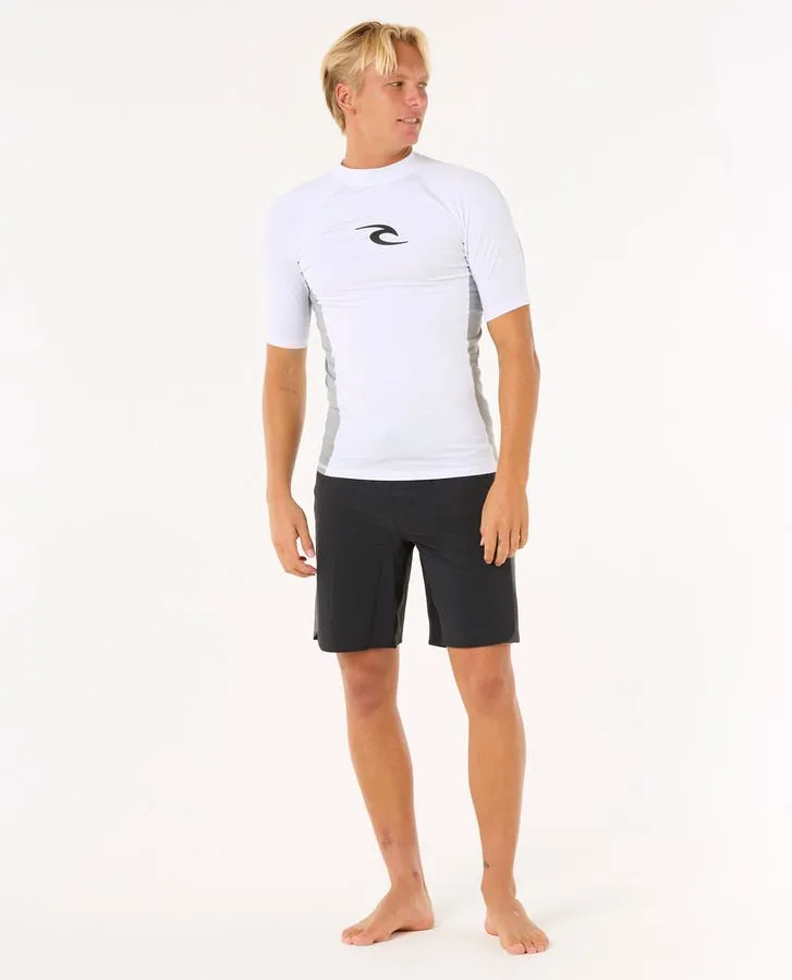 Rip Curl Waves Uv Short Sleeve Rash Guard - 1000 White sold by Sun Diego Boardshops product image thumbnail 3