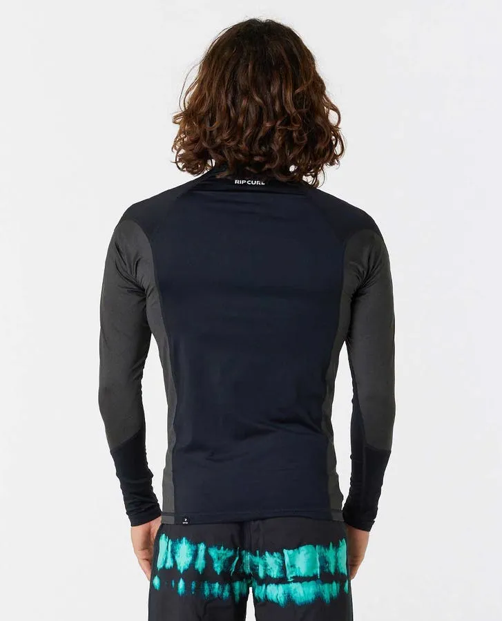 Rip Curl Waves Uv Long Sleeve Rash Guard - 0090 Black sold by Sun Diego Boardshops product image thumbnail 2