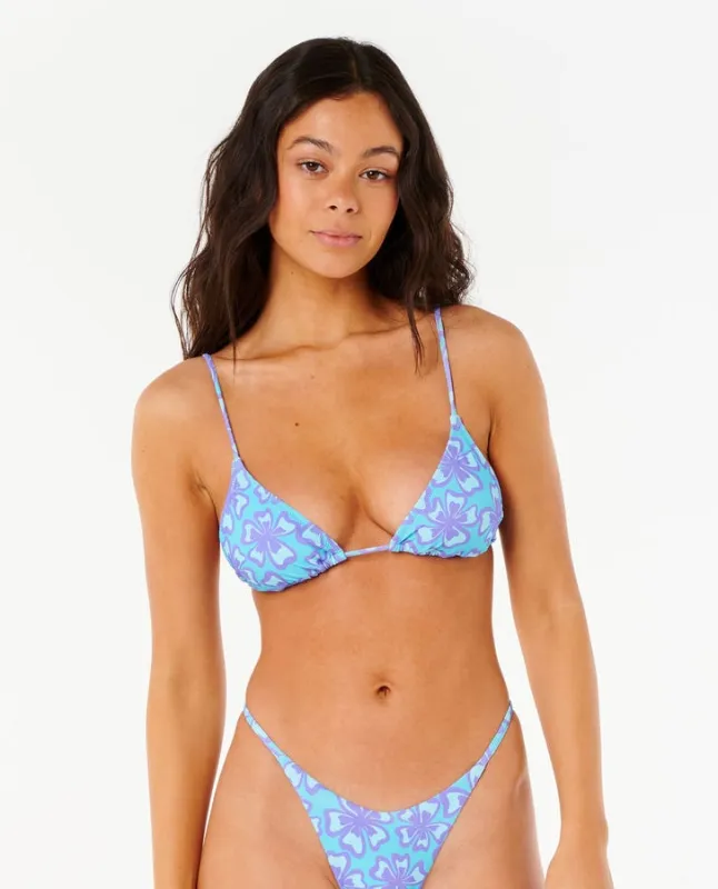Rip Curl Neon Isles Sliding Triangle Bikini Top - Blue 0070 sold by Sun Diego Boardshops