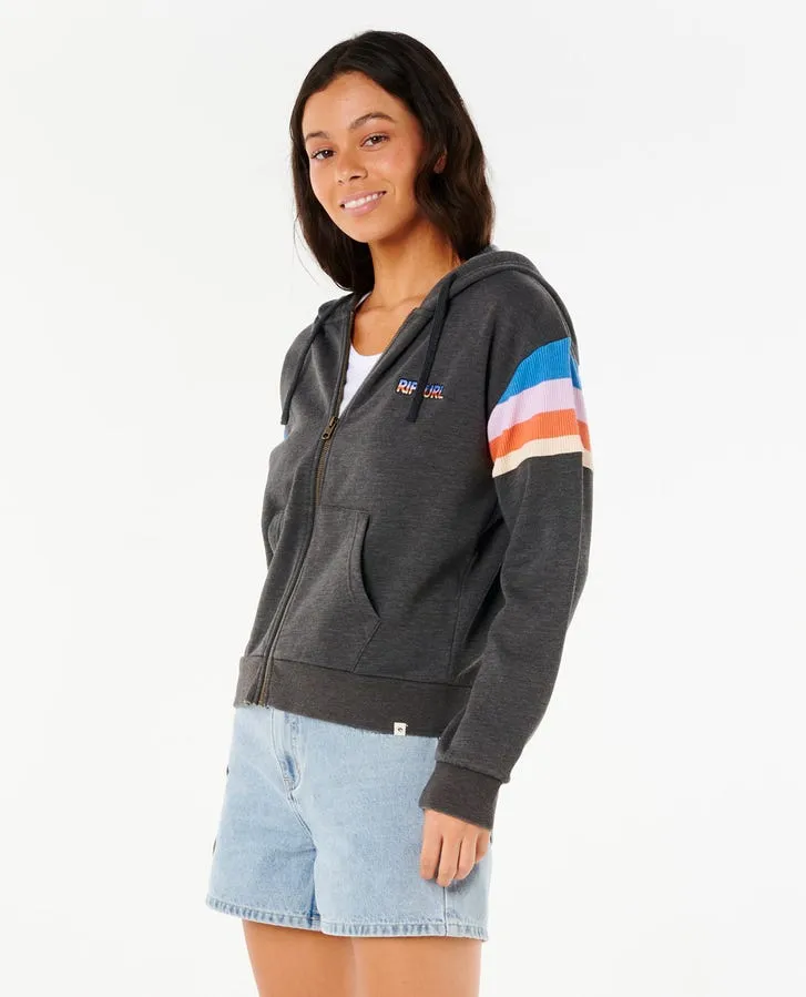 Rip Curl Surf Revival Zip Through - Washed Black sold by Sun Diego Boardshops product image thumbnail 2