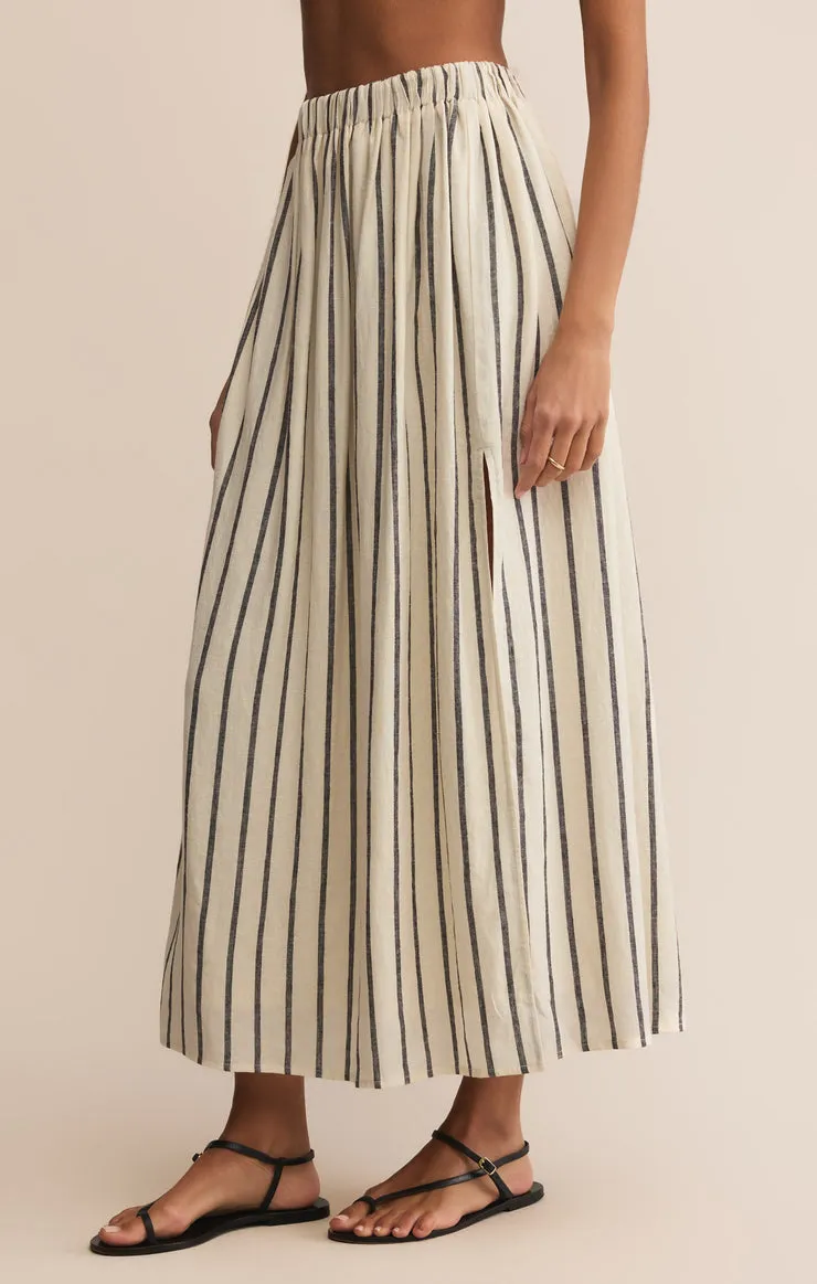 Z-Supply Kassidy Stripe Linen Skirt - Black sold by Sun Diego Boardshops product image thumbnail 2